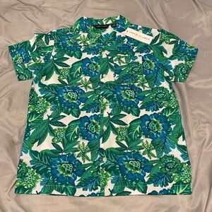 Janie and Jack Floral Button Up Shirt